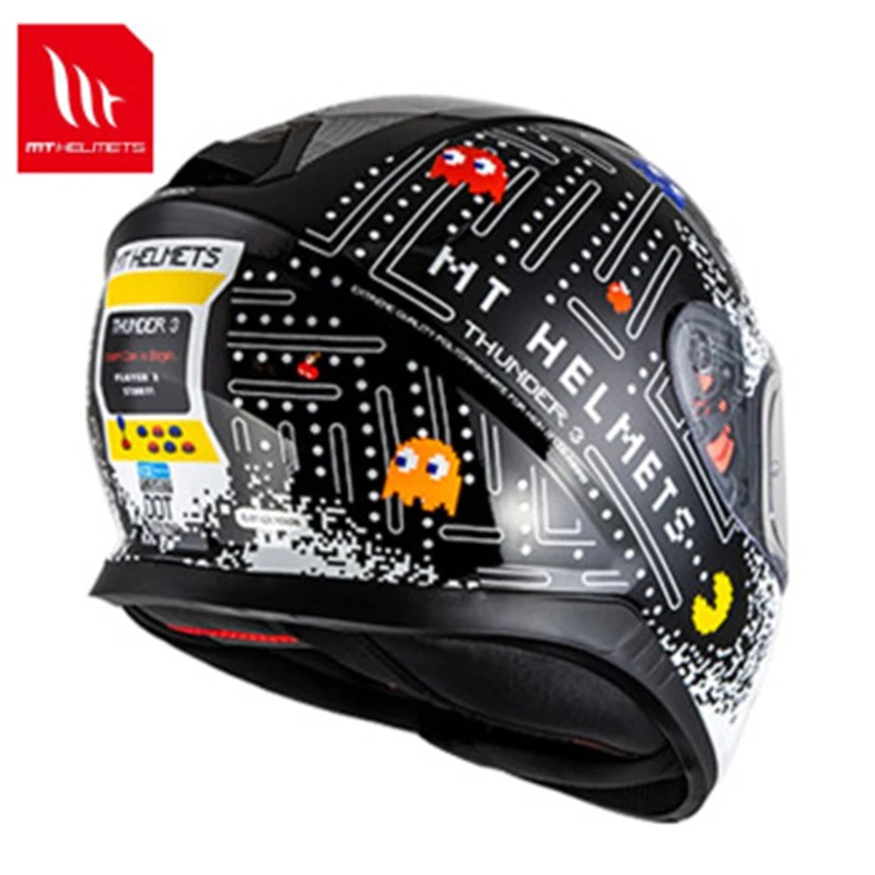 Original MT Motorcycle Helmet Thunder 3SV Double Lens Motocross Full Face Helmet Motorcycle Accessories for Men Women enlarge