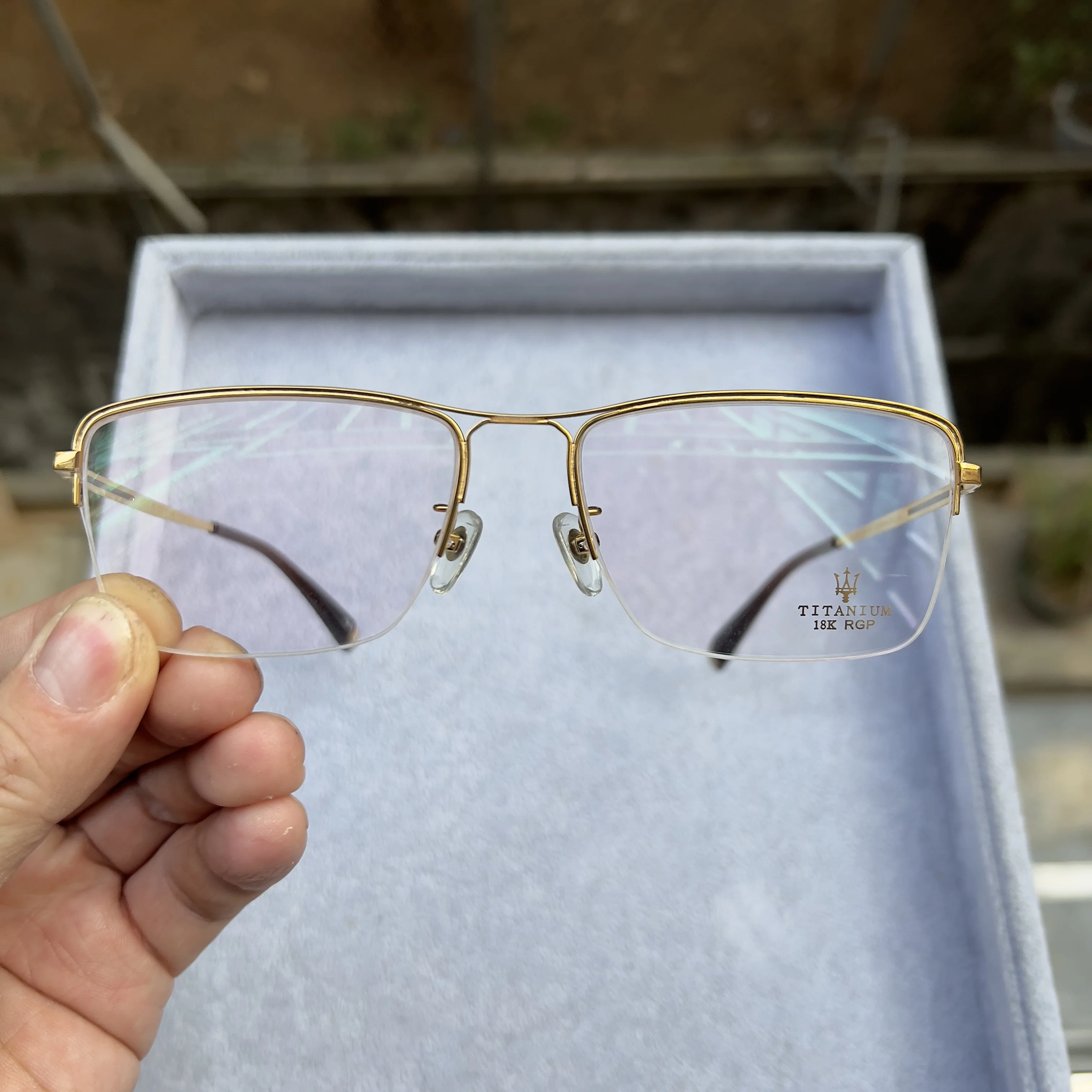Мужские Роскошные брендовые дизайнерские очки из чистого титана для