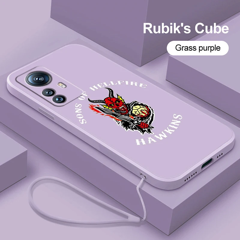 

Stranger Things Luxury Logo Liquid Rope Phone Case For Xiaomi Mi 12S 12X 12T 12 11i 11T 11 10 10S 10T Pro Lite Ultra 5G Cover
