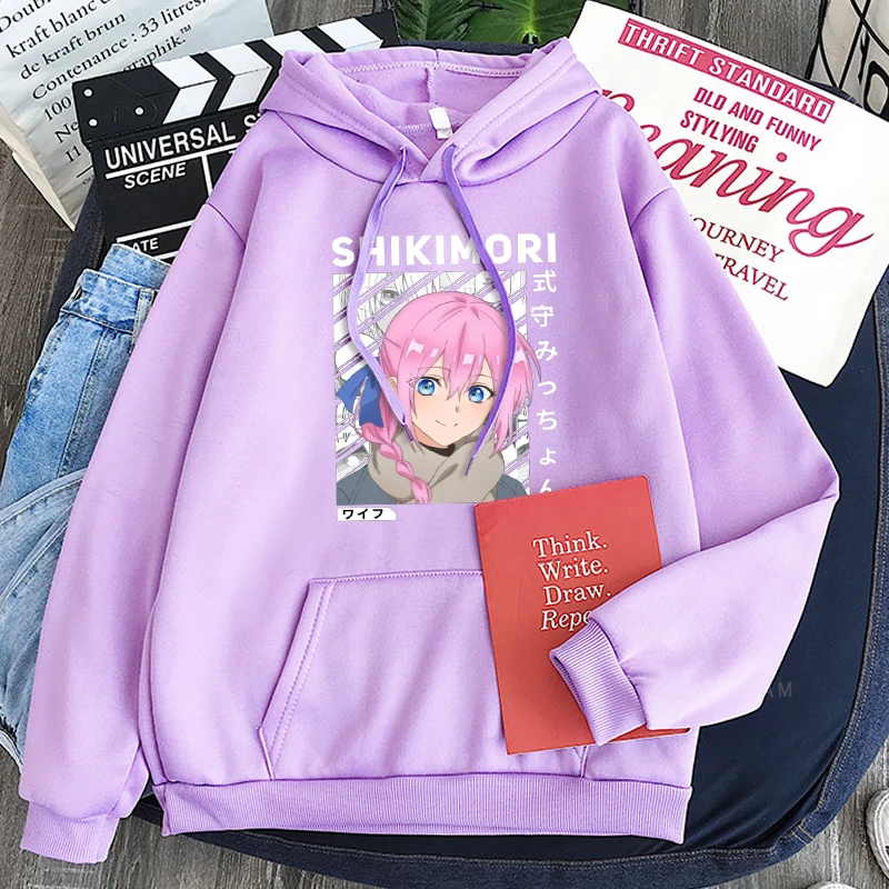 Толстовки Kawaii Shikimori's Not Just a Cutie из аниме уличная одежда в стиле эстетических