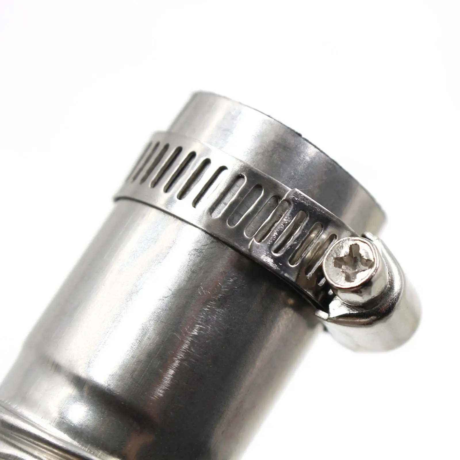 

24mm Exhaust Pipe Tube Elbow Connector 25mm ID Stainless Steel Air Exhaust Pipes Connector for Heater W/ Clamps