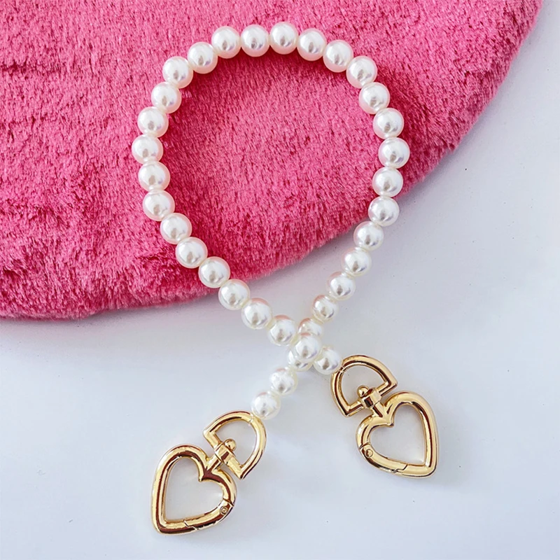 

Цепочка на плечо с жемчугом для сумок, двойная цепь с ремешком на плечо, ручка для сумок, кошелек, аксессуары «сделай сам»