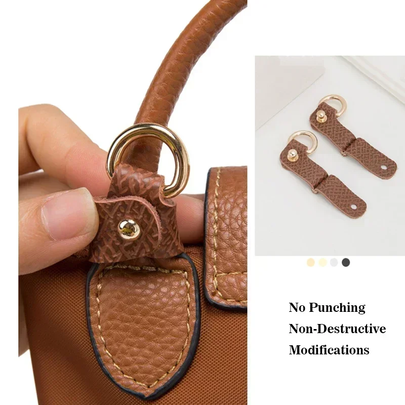 Фото Роскошный кожаный ремень Longchamp без дырокола, длинная длина, регулируемая сумка LongChamp, плечевые ремни, аксессуары с металлической пряжкой №2