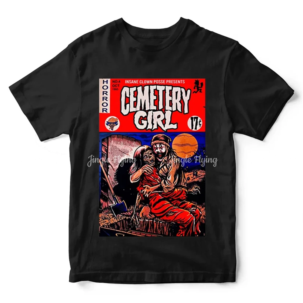Футболка унисекс с изображением кладбища девушки ужаса клоуна подарки футболки