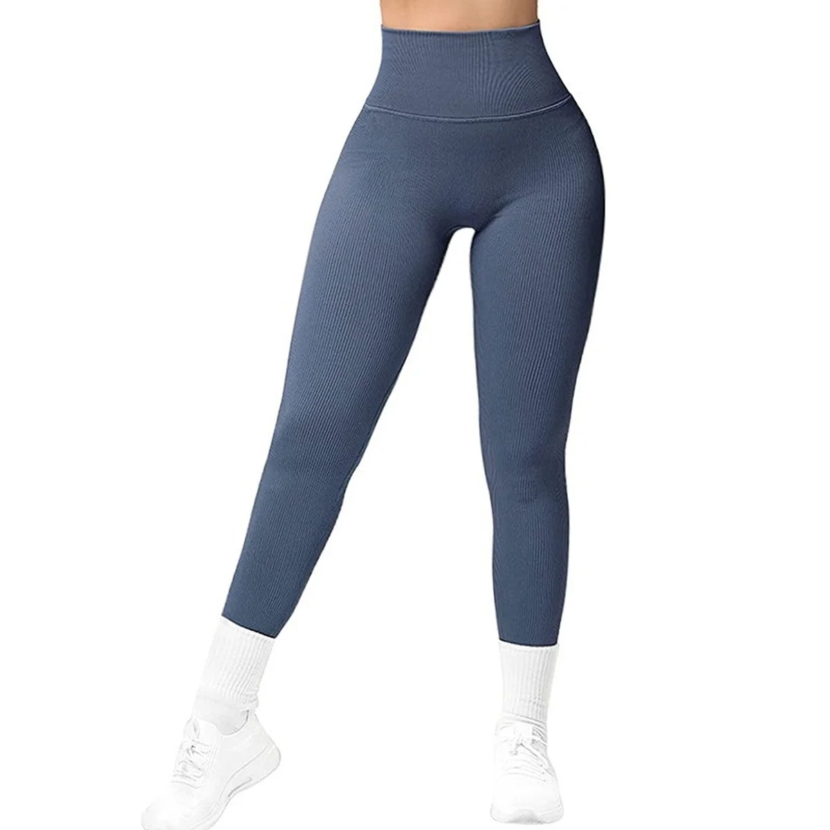 Seamless Knit Thread Peach Buttocks V Waist Yoga Pants High Elastic Sports Running Fitness Pants Seamless Leggings Shark Gym