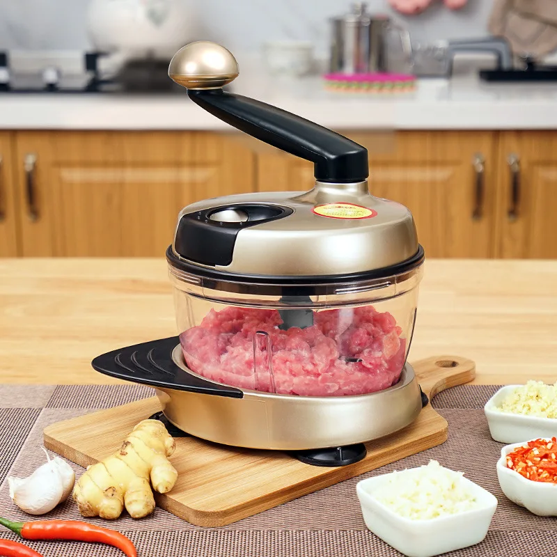 manual meat grinder chopper garlic cutter home multifunction chopper food processor kitchen cutter home gadgets bc50jrj free global shipping