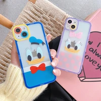 disney donald duck daisy phone case for iphone 11 12 13 mini pro xs max 8 7 6 6s plus x xr