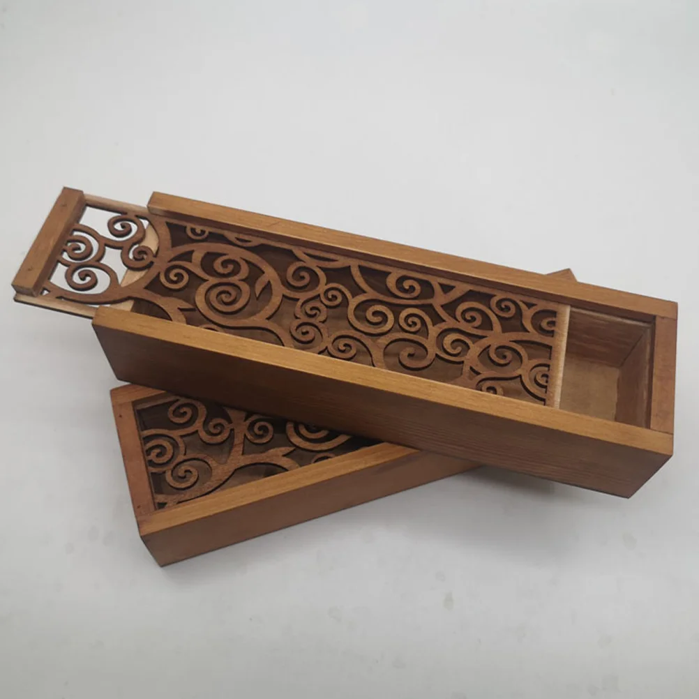 

Household Wooden Gift Box Wooden Gift Box Craft Hollow Wood Storage Box