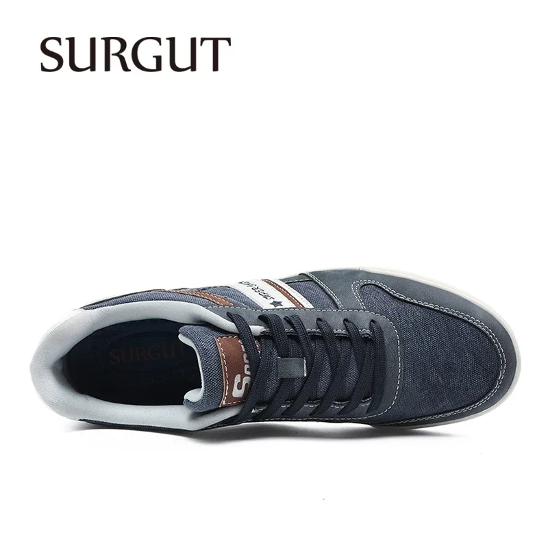 SURGUT/мужская повседневная обувь весенне-осенняя джинсовая ткань уличная модная