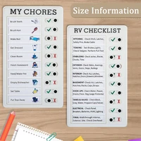 multi purpose wall hanging checklist memo boards adjustable my chores checklist board for rv home wall school classroom student