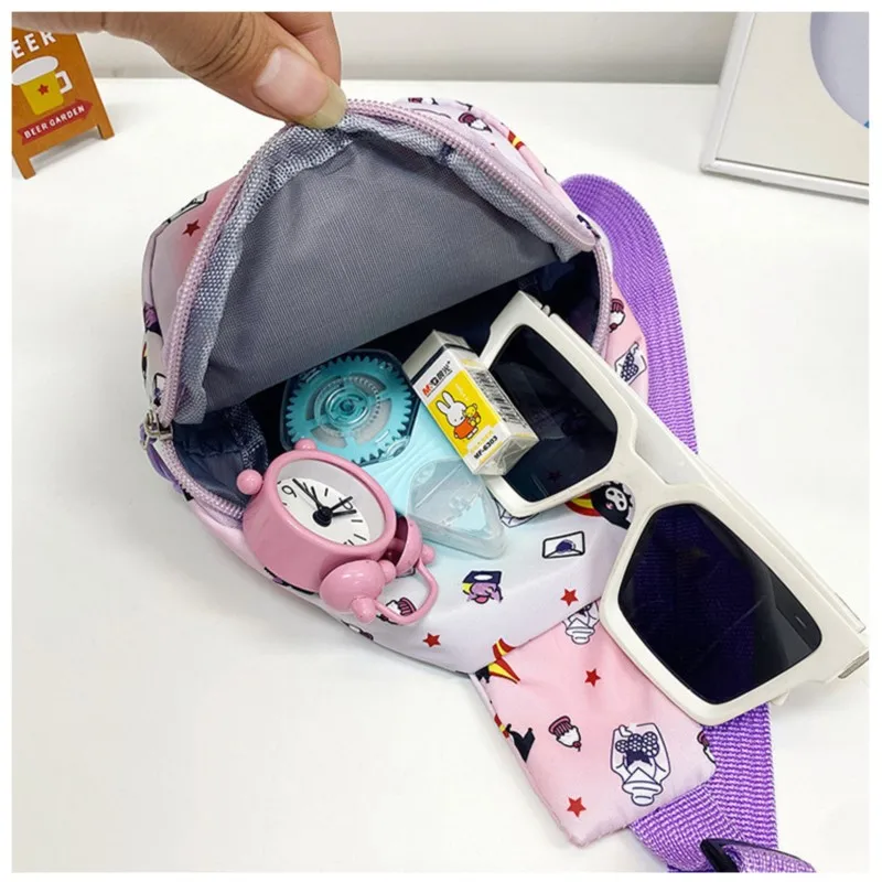 Sanrio Cinnamoroll нагрудная сумка сумки через плечо Kawaii Kuromi My Melody для детей девочки