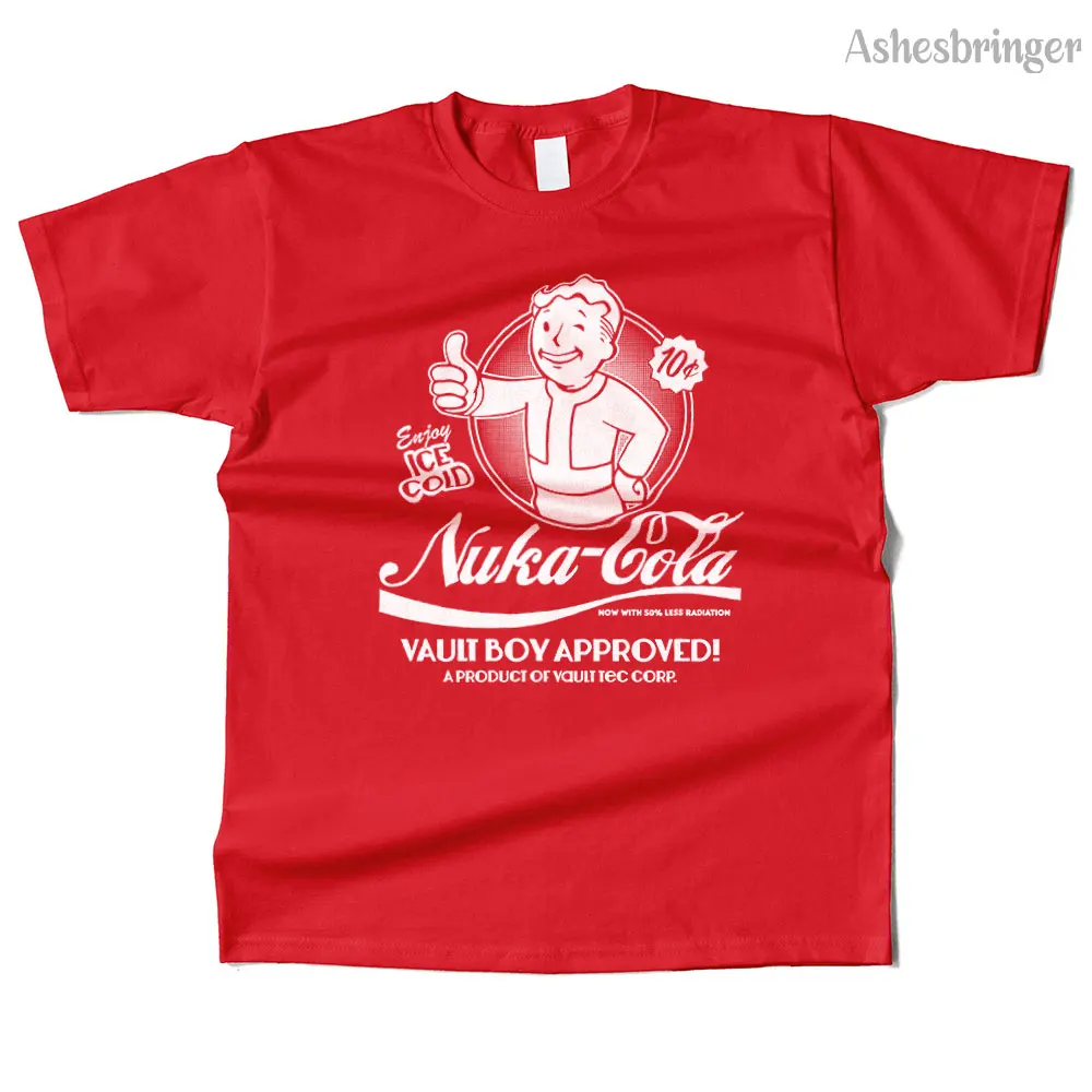 Фото Mens Cotton Nuka-Cola Graphic High Quality T Shirt Street Casual Style Tee for Men and Women №1