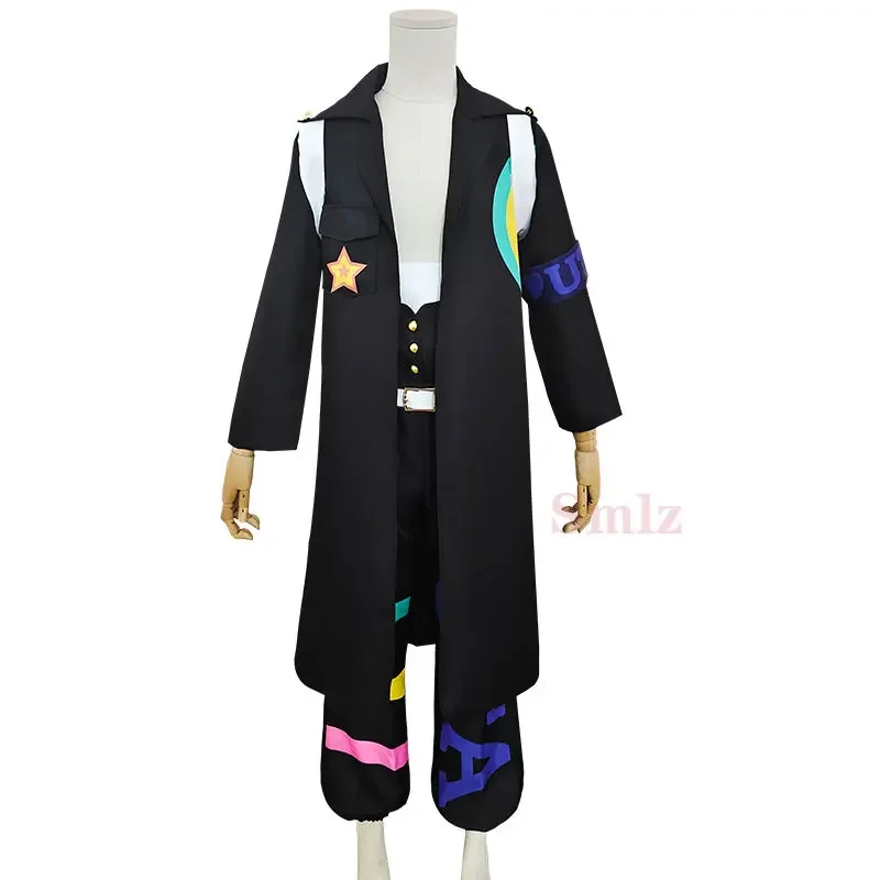 Костюм для косплея по мотивам аниме Bartolomeo Красный тренчкот мужчин ремни на руку