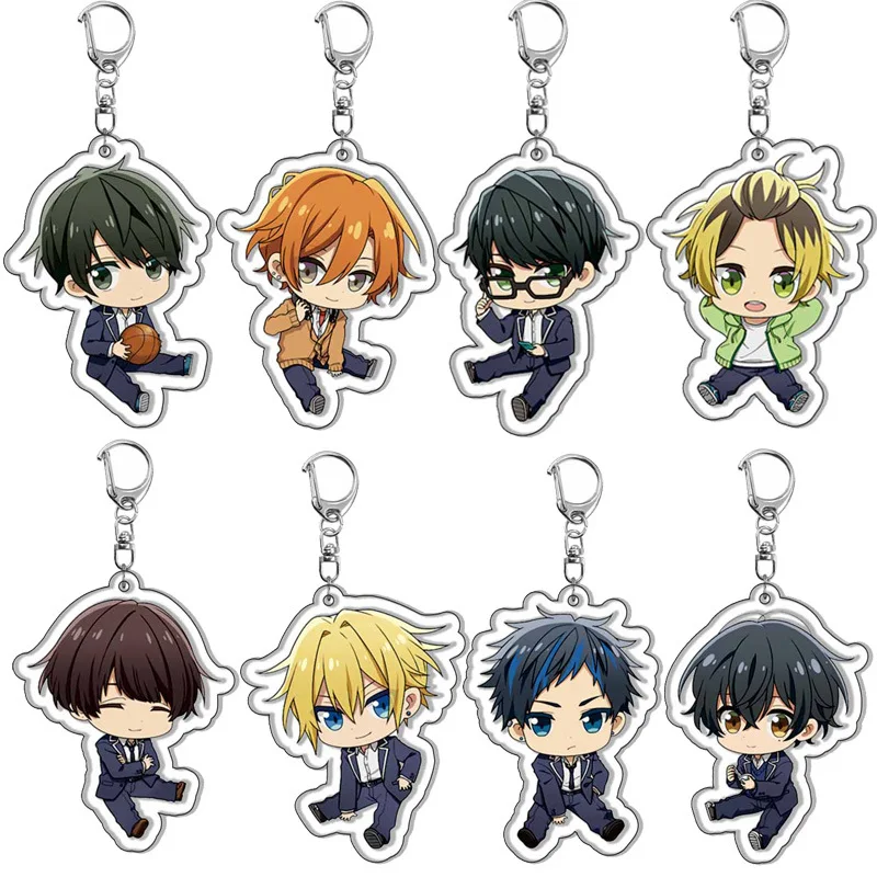 

Cute BL Anime Sasaki to Miyano Keychain Miyano Yoshikazu Sasaki Shumei Hirano Daiga Figure Acrylic Keyring Car Key Chain Llavero