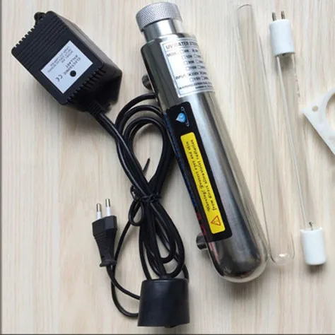 

110V/220V Stainless Steel UV Water Sterilizer Ultraviolet Tube Lamp Direct Drink Disinfection Filter Aquarium Fish Tank Purifier