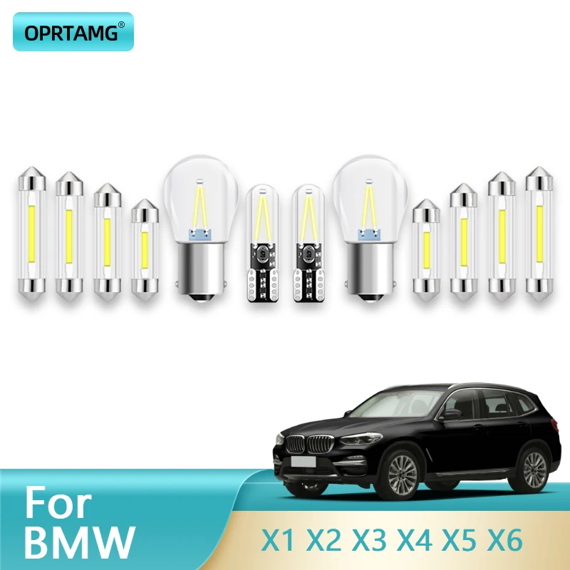 

OPRTAMG Canbus Car Interior Lights LED For BMW X1 E84 F48 X2 F39 X3 E83 F25 X4 F26 X5 E53 E70 F15 F85 X6 E71 E72 Auto LED Lights