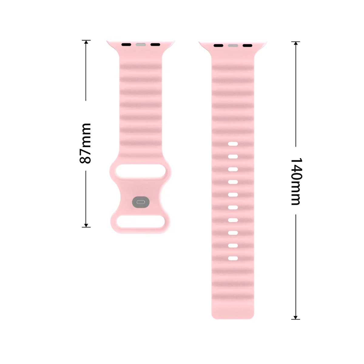 Ocean silicone strap For Apple watch Band Ultra 49mm 45mm 44mm Watchband For iWatch series 8 7 SE 6 4 3 42 38 41mm 40mm Bracelet