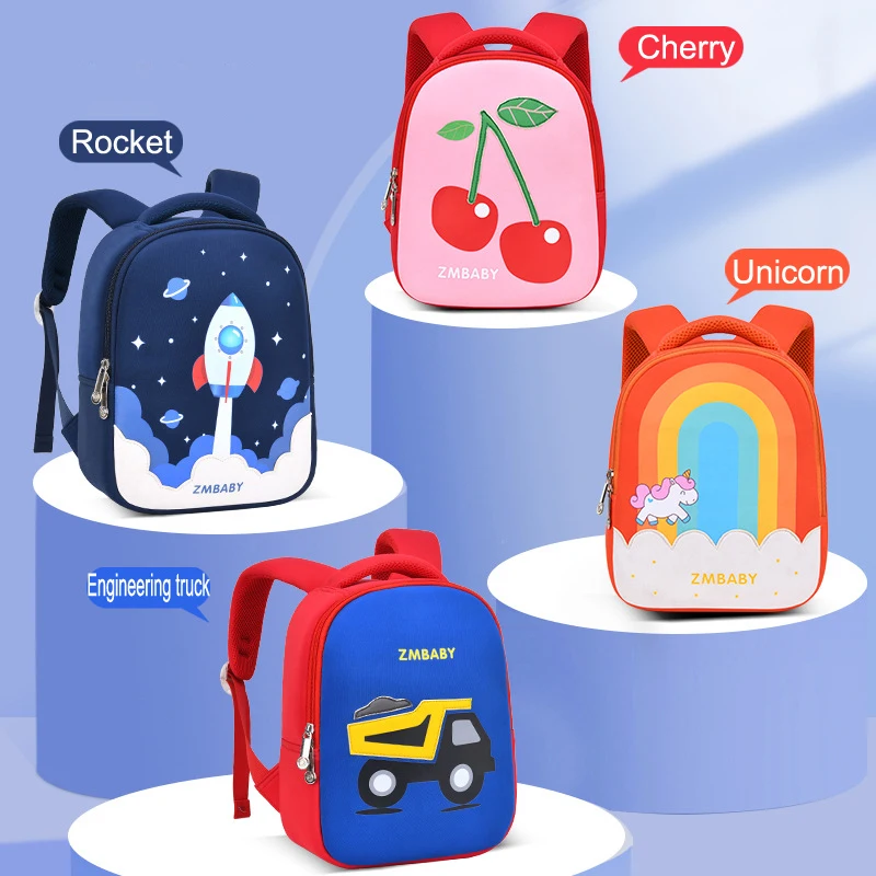 

Girl Boy Baby Kids School Bags Children Unicorn Backpacks In Kindergarten Mochila Infantil Cartoon Cute Student Cherry Backpack