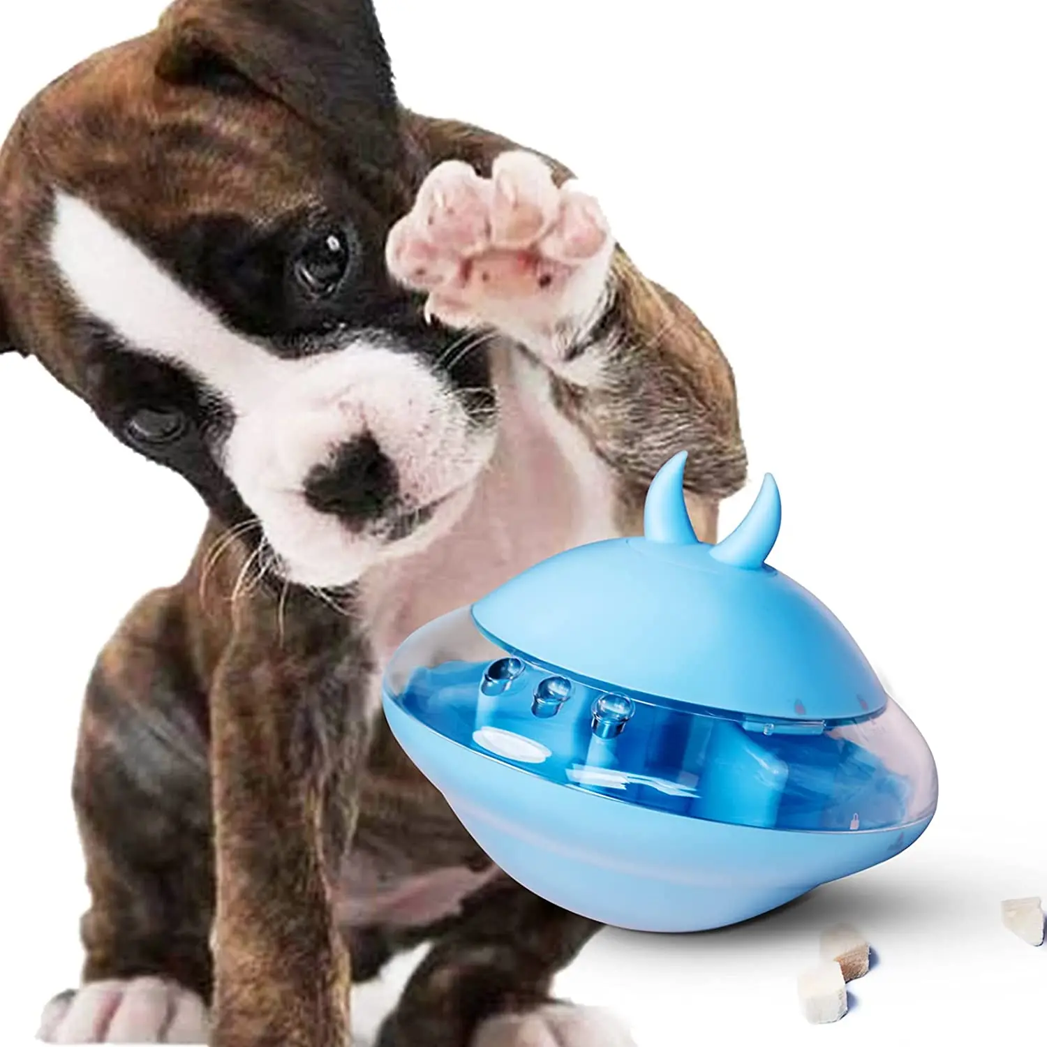 

Dog Toy PETruler Dogs IQ Treat Food Dispensing Puzzle Interactive Dispenser Ball Toys puppy teething toys, fidget toys