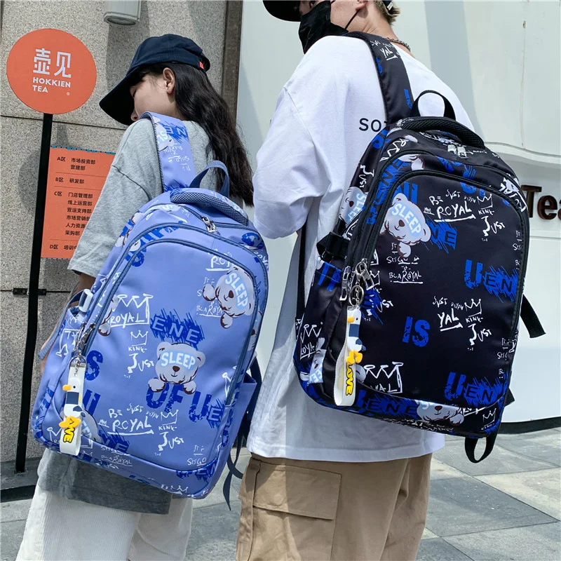 

Backpack 2023 Multilayer Large Capacity Middle School Student Bag Fashion Casual Nylon Backpacks Camouflage Printing Schoolbags