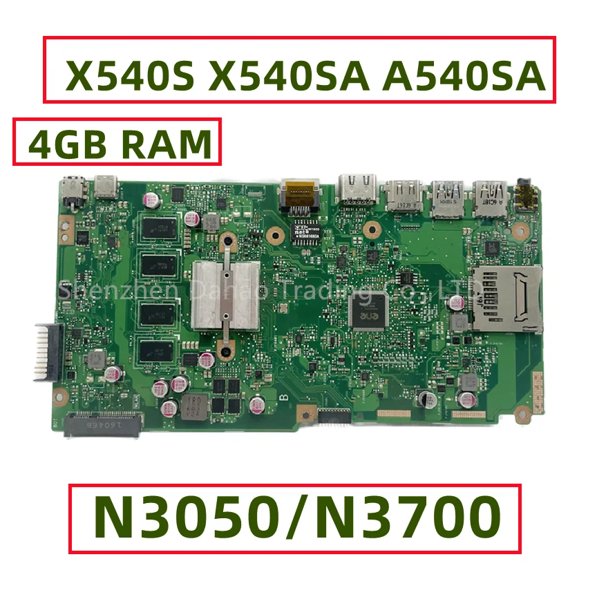 Для ASUS VivoBook X540S X540SA A540SA R540SA D540SA с N3050 N3700 CPU 4 Гб RAM