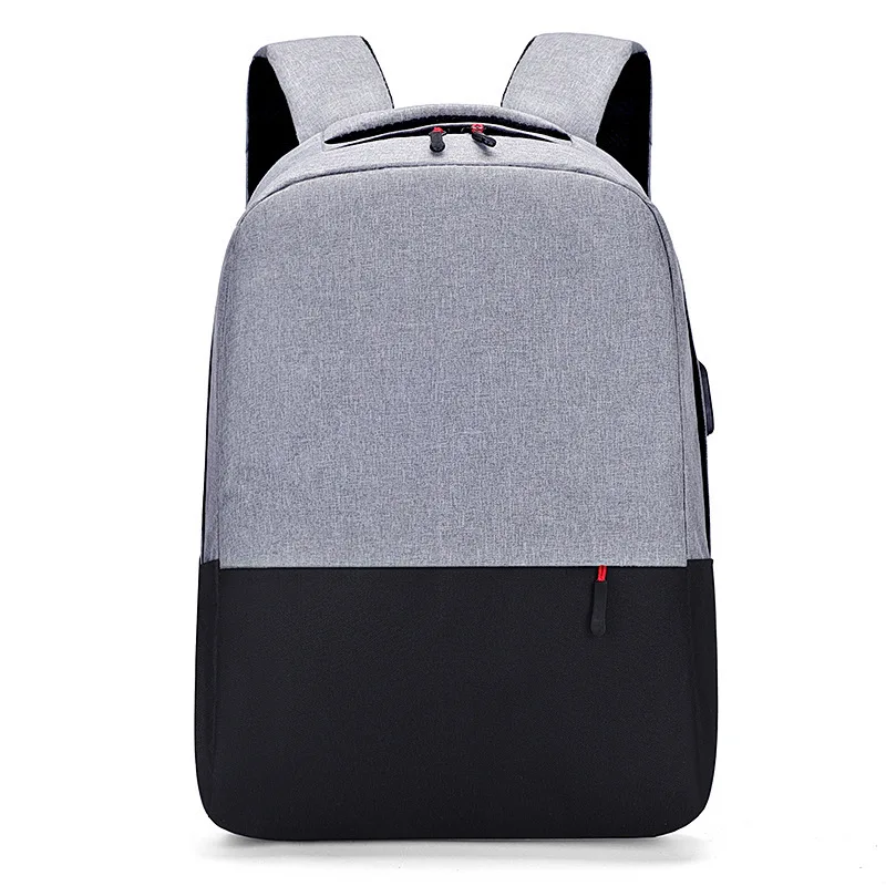 

Casual Business Men Computer Backpack Light 15 inch Laptop Bag 2022 Waterproof Oxford cloth Lady Anti-theft Travel Backpack Gray