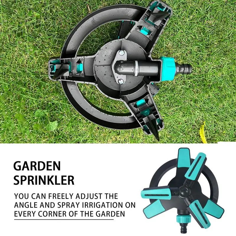 

Автоматический вращающийся на 360 градусов спринклер для сада, прочный большой охват, водосберегающий спринклер, распылитель воды для полива