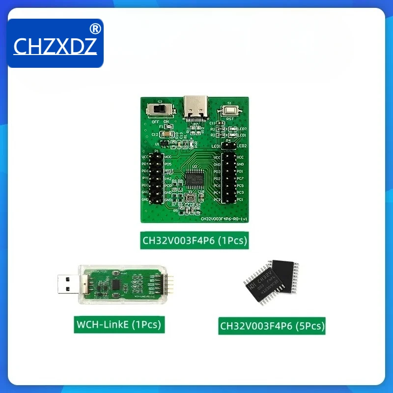 CH32V003F4P6LinkE Kit Series CH32V003/CH32V203 Оценочная плата WCH QingKe RISC Обучающий комплект