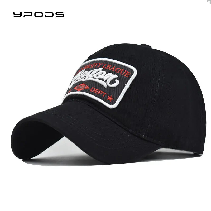 

Cotton New Boston Large Letter Embroidered Baseball Cap Washed Used Outdoor Sunshade Cap Wholesale