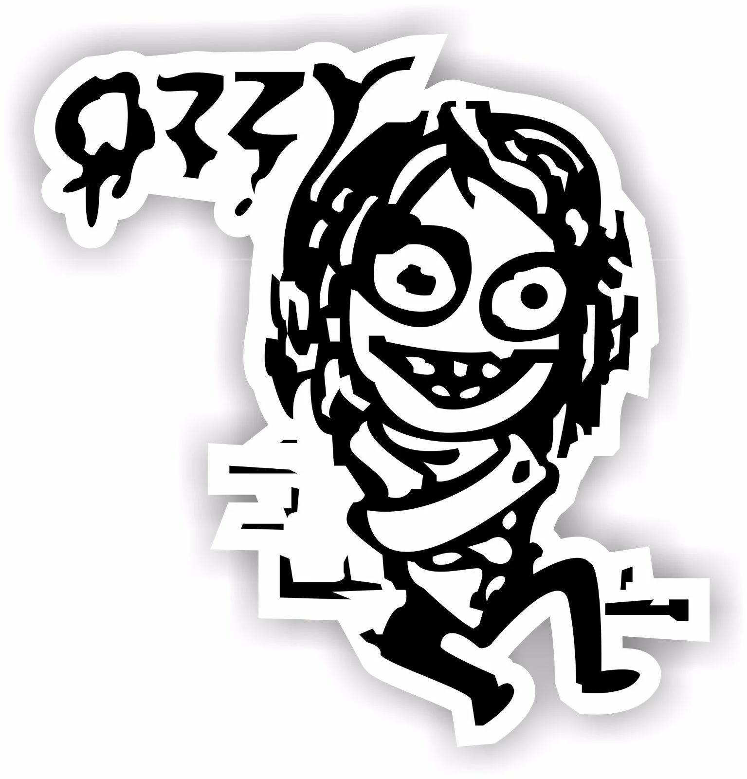 Для прямой куртки Ozzy-Виниловая Наклейка комнатный/уличный полноцветный Осборн -