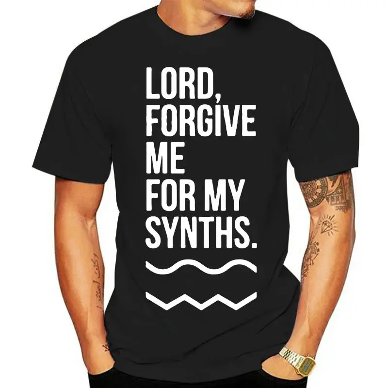 

Camiseta de moda para hombre, camisa de Lord, Forgive Me For My Synths, informal, estampada, 2020 algodón, Popular, 100%