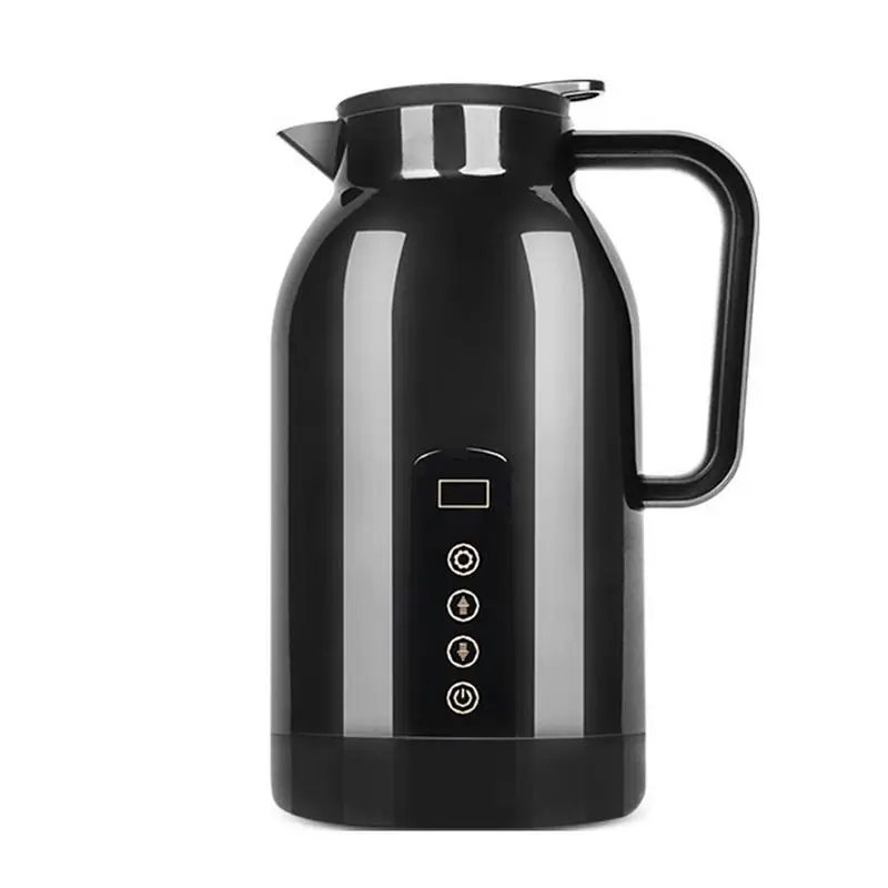 Купи 1150ml Car Travel Electric Heating Cup Smart Car Heating Kettle 12V/24V Electric Cup Food Grade Stainless Steel For Milk Drinks за 1,233 рублей в магазине AliExpress