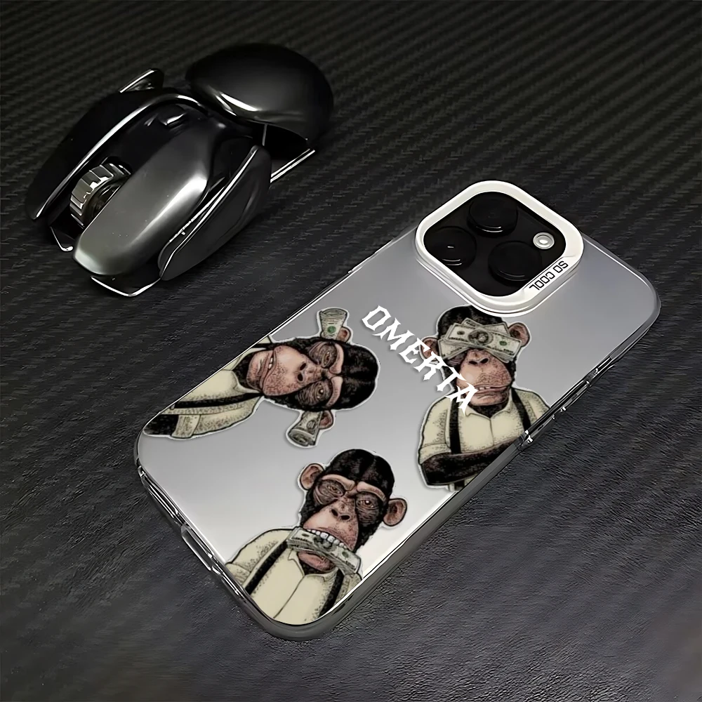 Фото Модный чехол Omerta для iPhone 17, 16e, 16, 15, 14, 13, 12, 11 mini, Pro Max, X, XR, XS MAX, 8, 7, Air Plus – матовая задняя крышка с защитой от падений №5