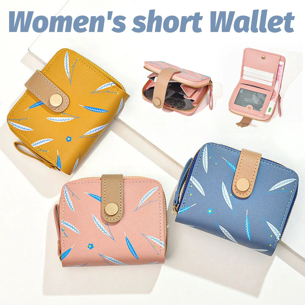 

Multi-card Money Clip With Zipper Mini School Card Holder Durable And Soft Material Fashion Trend Cute Small Wallet For Dating
