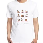 Футболка с рисунком английского бульдога и йоги, футболки с коротким рукавом, топы, уличная одежда, летняя футболка в стиле Харадзюку для мужчин, одежда