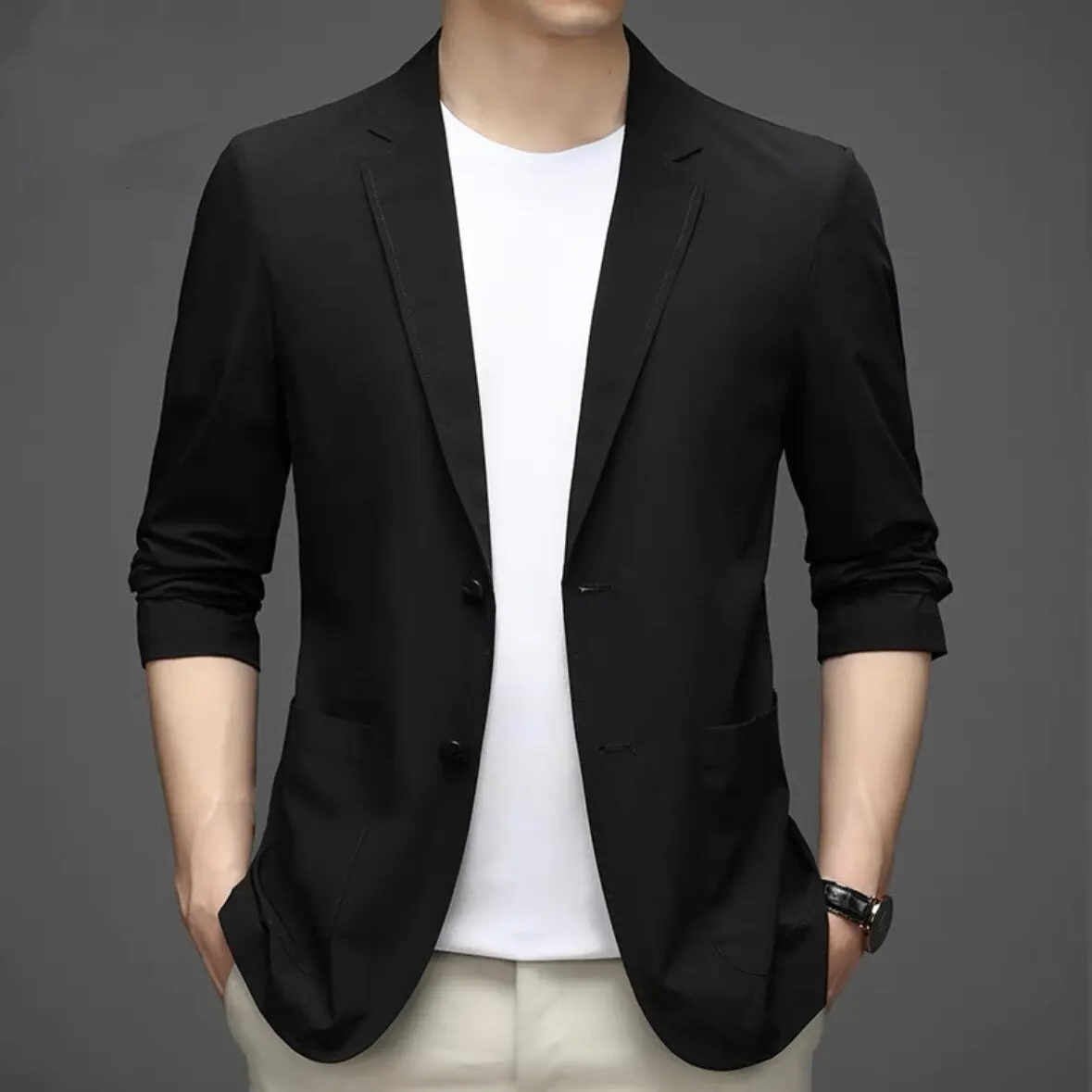 

2931-R-Men's suit Business suit Summer suit casual jacket