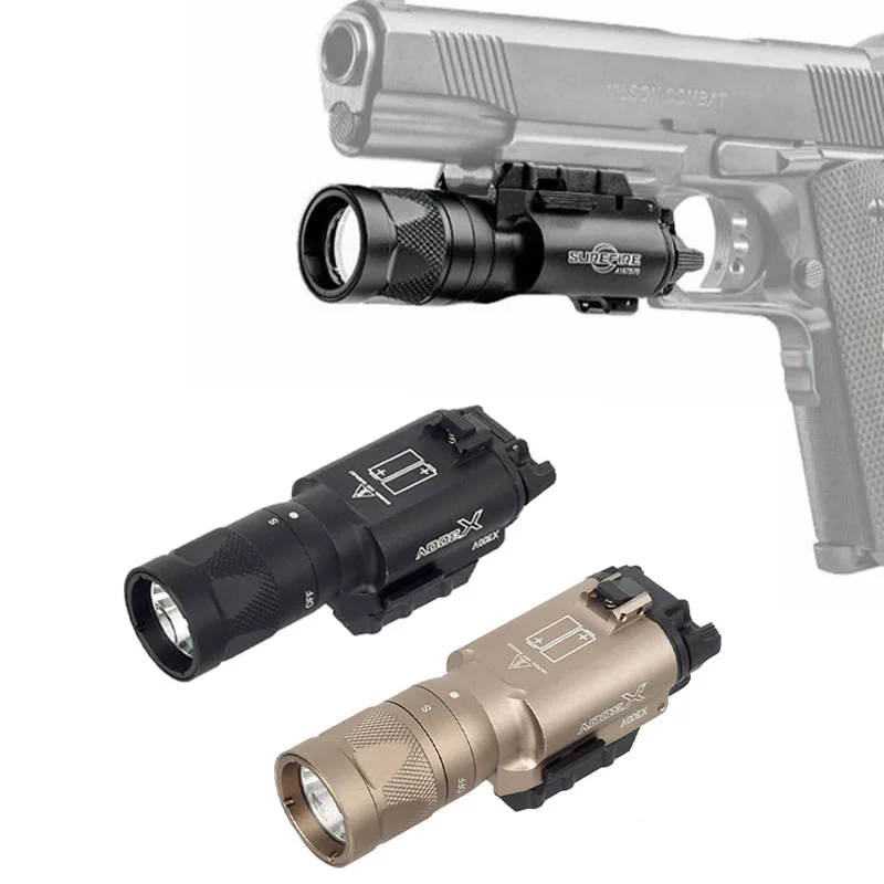 Тактический пистолетный фонарик X300V X300 стробоскоп светодиодный светильник для