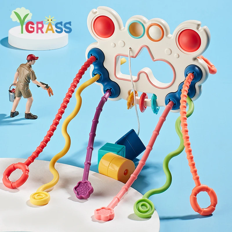 

Montessori Sensory Development Baby Silicone Training Finger Toys Crab Grasp Training Learning Educational Toys Children Gift