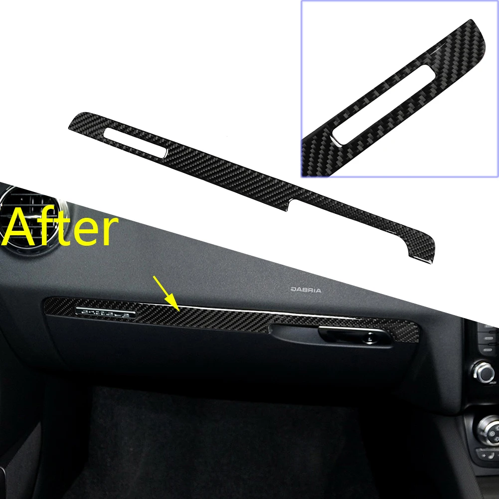 

Для правого руля Audi TT 8n 8J MK123 TTRS 2008-2014 Real Carbon Fiber Copilot приборная панель декоративная отделка крышка