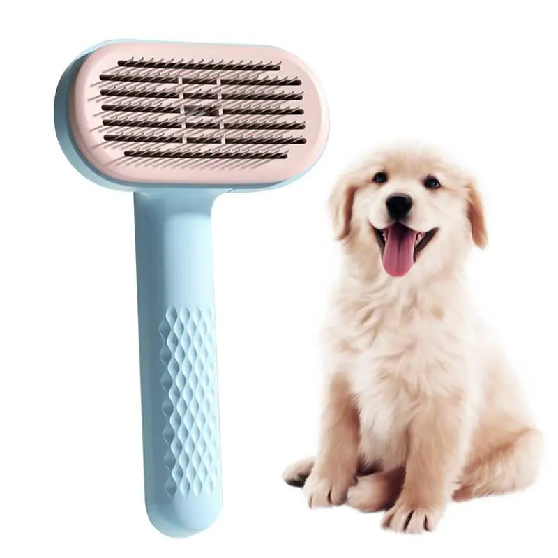 

Pet Brush Lovely Cat Brush For Shedding Pet Grooming Brush Removes Loose Undercoat Mats Tangled Hair Slicker Brush For Pet