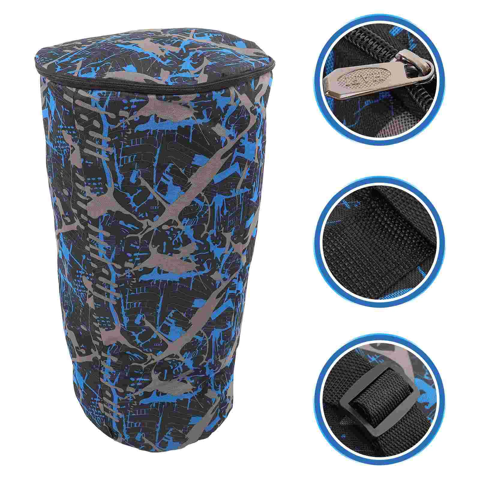 

1Pc Waterproof African Drum Bag Music Instrument Storage Bag Camouflage Blue