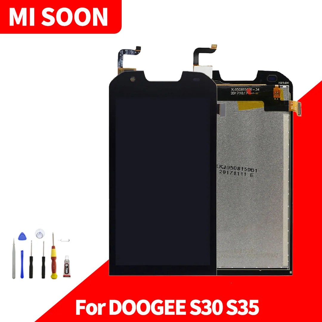 Оригинальный ЖК-дисплей для Doogee S30 S35 Для ЖК-экран с инструментами |