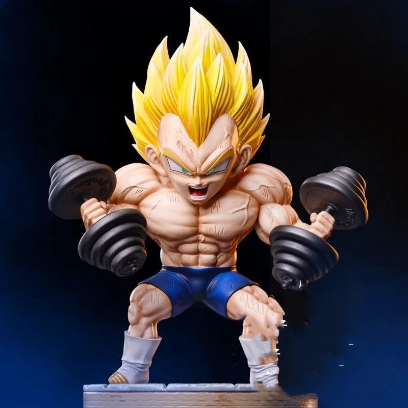 

new Anime Dragon Ball Vegeta Bodybuilding muscle Ver. PVC Action Figure Model Toys Gift 17cm