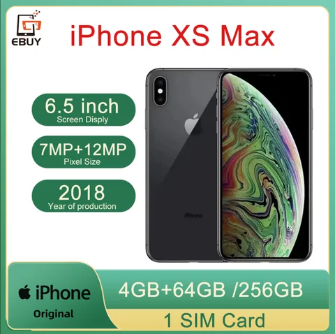 Смартфон Apple iPhone XS Max, 4/64ГБ, 4/256ГБ, global, Б/у