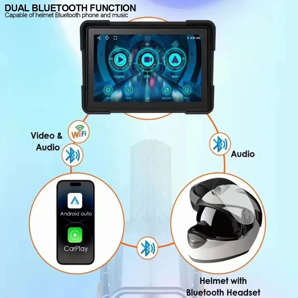 5-дюймовый портативный мотоциклетный автомобильный игровой экран GPS ЖК-дисплей