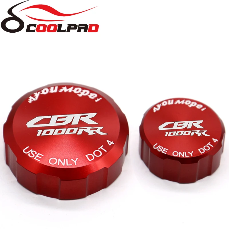 

For HONDA CBR1000RR 2004-202020 High quality Motorcycle CNC Aluminum Rear & Front Brake Fluid Reservoir Cap Cylinder Cover LOGO