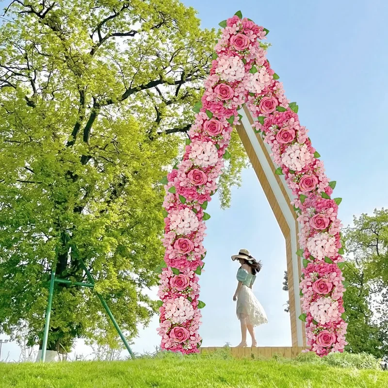 

Artificial Flower Path, Rose Hydrangea, Christmas, Birthday Party Background Wall Decoration, Wedding Arch Flower Decoration