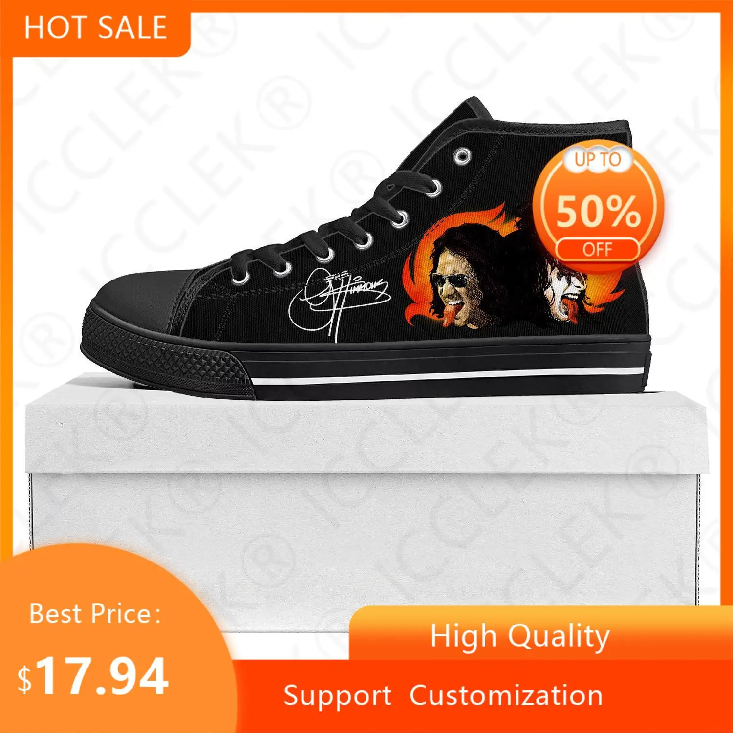 

Кроссовки мужские/женские холщовые, под заказ, черные