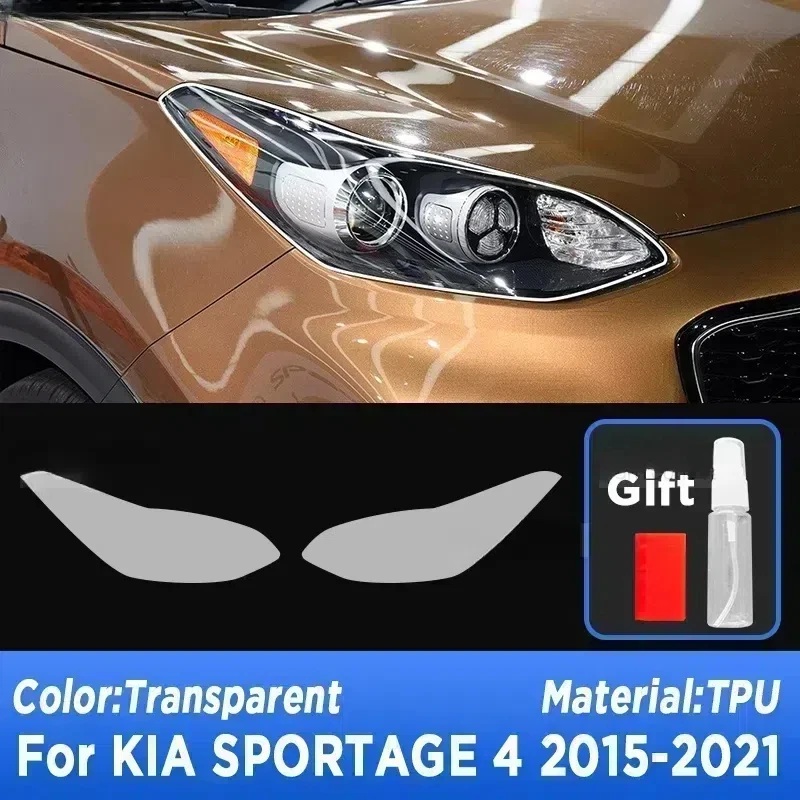 

Для KIA SPORTAGE 4 2015-2021 автомобильные внешние фары против царапин, тонировка передней лампы, защитная пленка из ТПУ, аксессуары для ремонта, наклейка