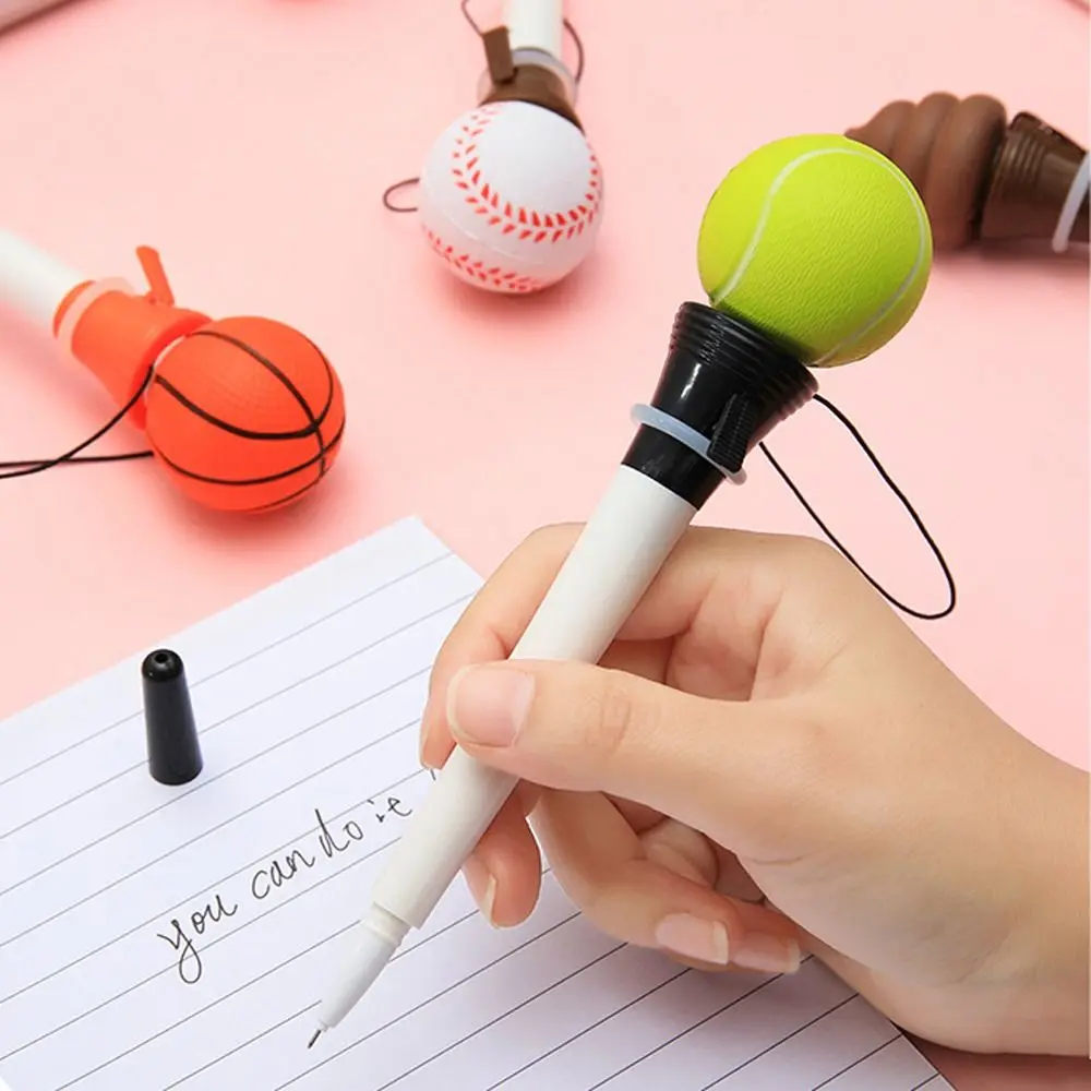 

Writing Pen 0.5mm Boxing Glove Basketball Baseball Bounce Decompression Pen Gaming Ballpoint Pens Funny Gel Pens Signing Pens